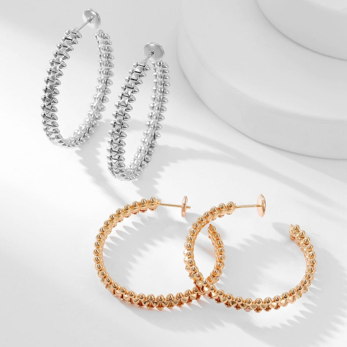 [Limara] CLASH HOOP LARGE EARRINGS