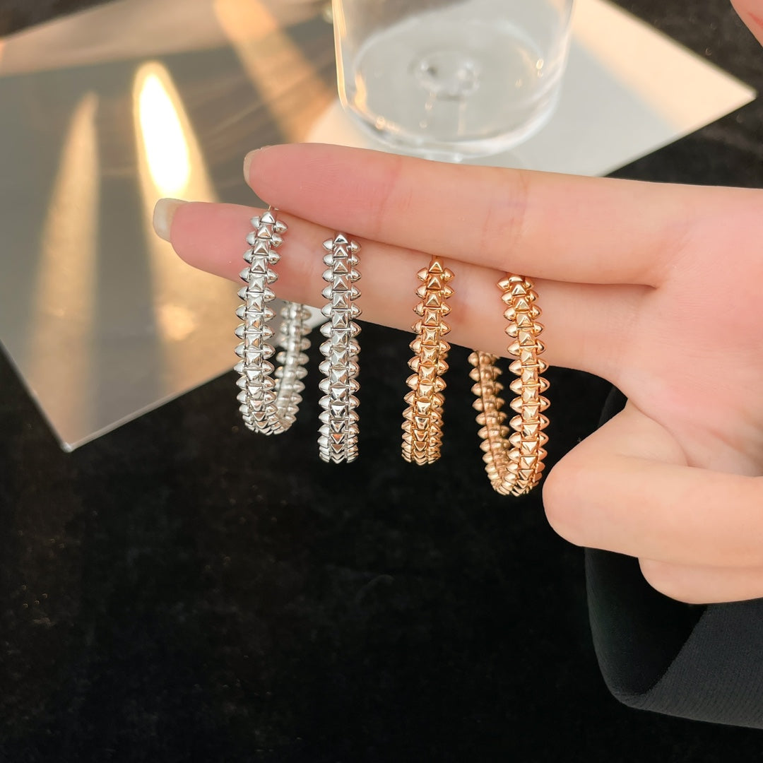 [Limara] CLASH HOOP LARGE EARRINGS