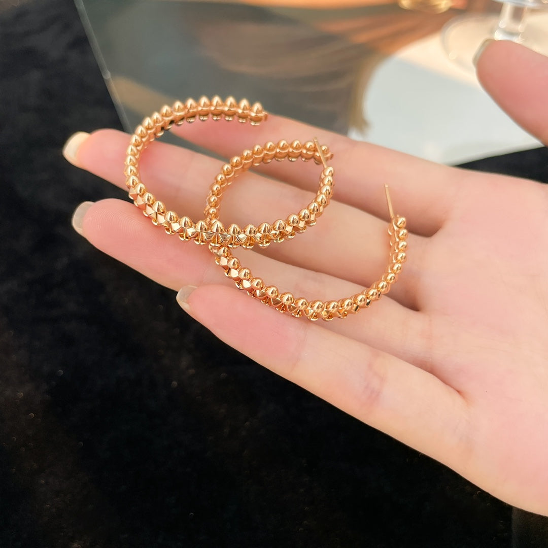 [Limara] CLASH HOOP LARGE EARRINGS