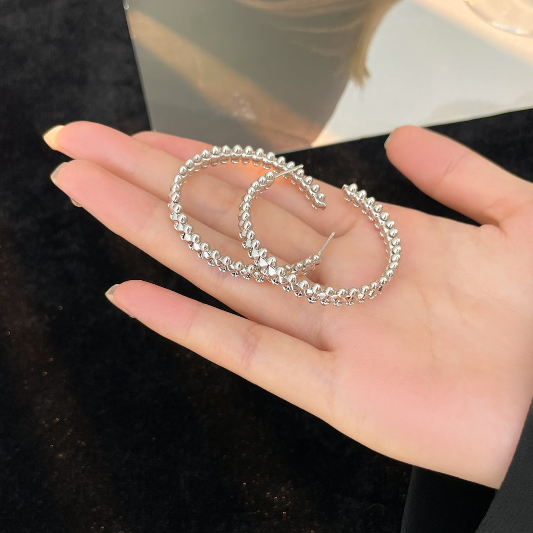 [Limara] CLASH HOOP LARGE EARRINGS