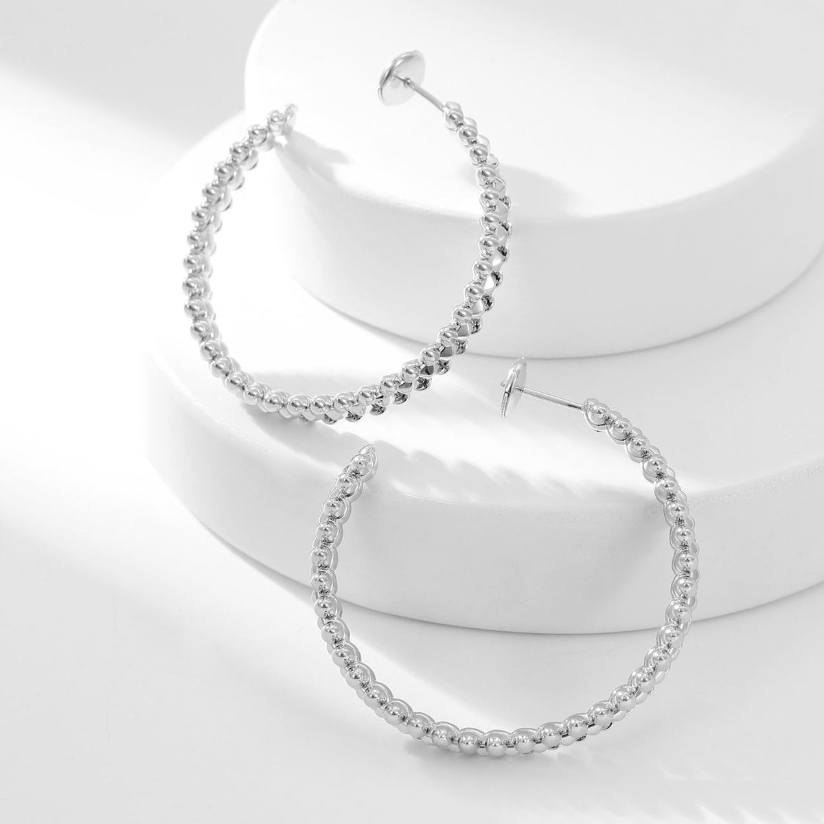 [Limara] CLASH HOOP LARGE EARRINGS