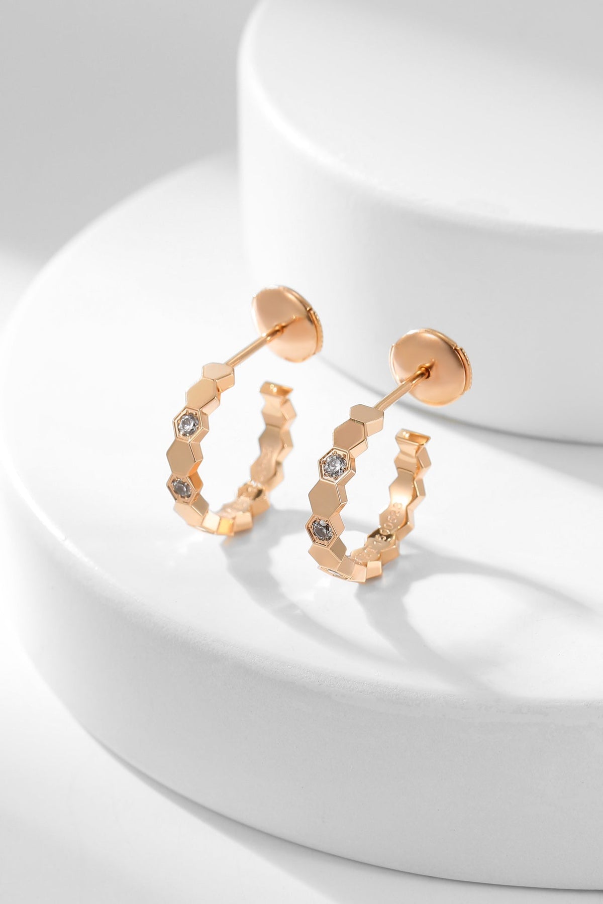 [Limara]BEE LOVE DIAMOND HOOP EARRINGS
