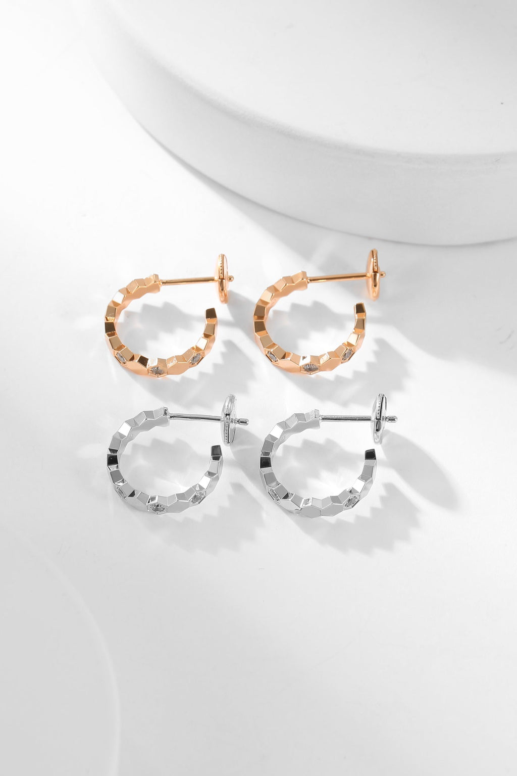 [Limara]BEE LOVE DIAMOND HOOP EARRINGS