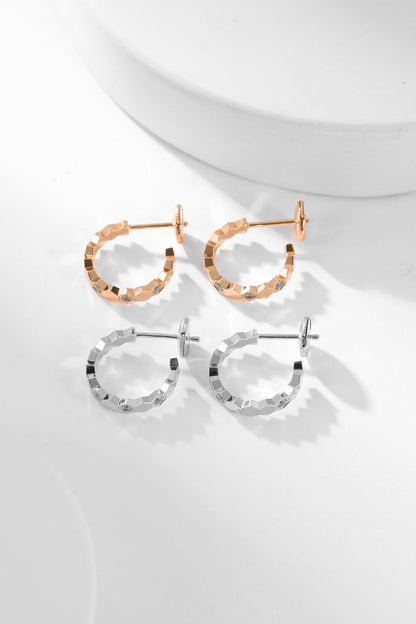 [Limara]BEE LOVE DIAMOND HOOP EARRINGS