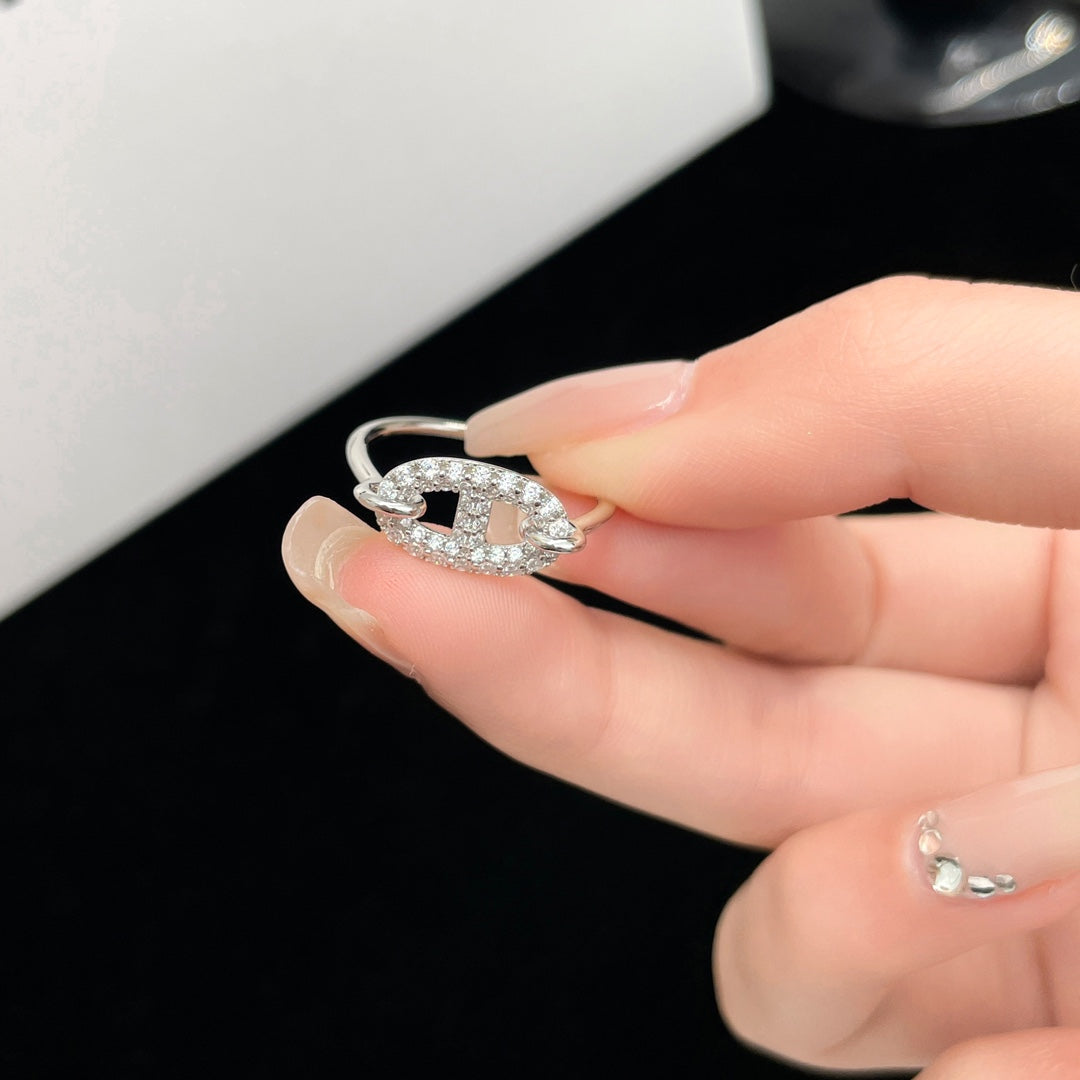 [Limara]RONDE SMALL SILVER DIAMOND RING