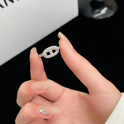 [Limara]RONDE SMALL SILVER DIAMOND RING