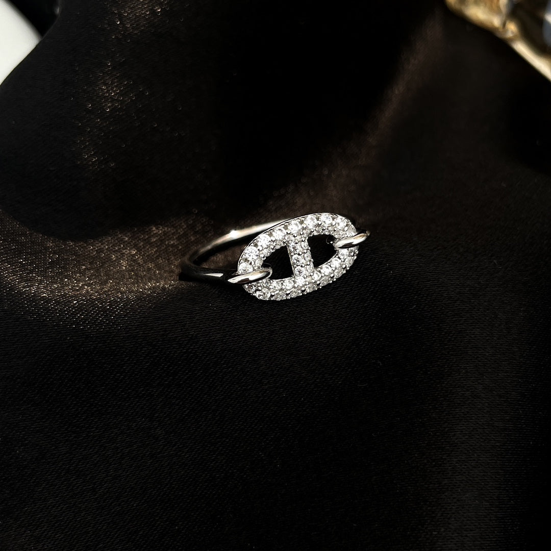 [Limara]RONDE SMALL SILVER DIAMOND RING