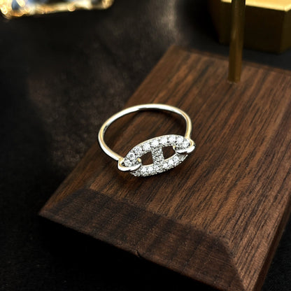 [Limara]RONDE SMALL SILVER DIAMOND RING