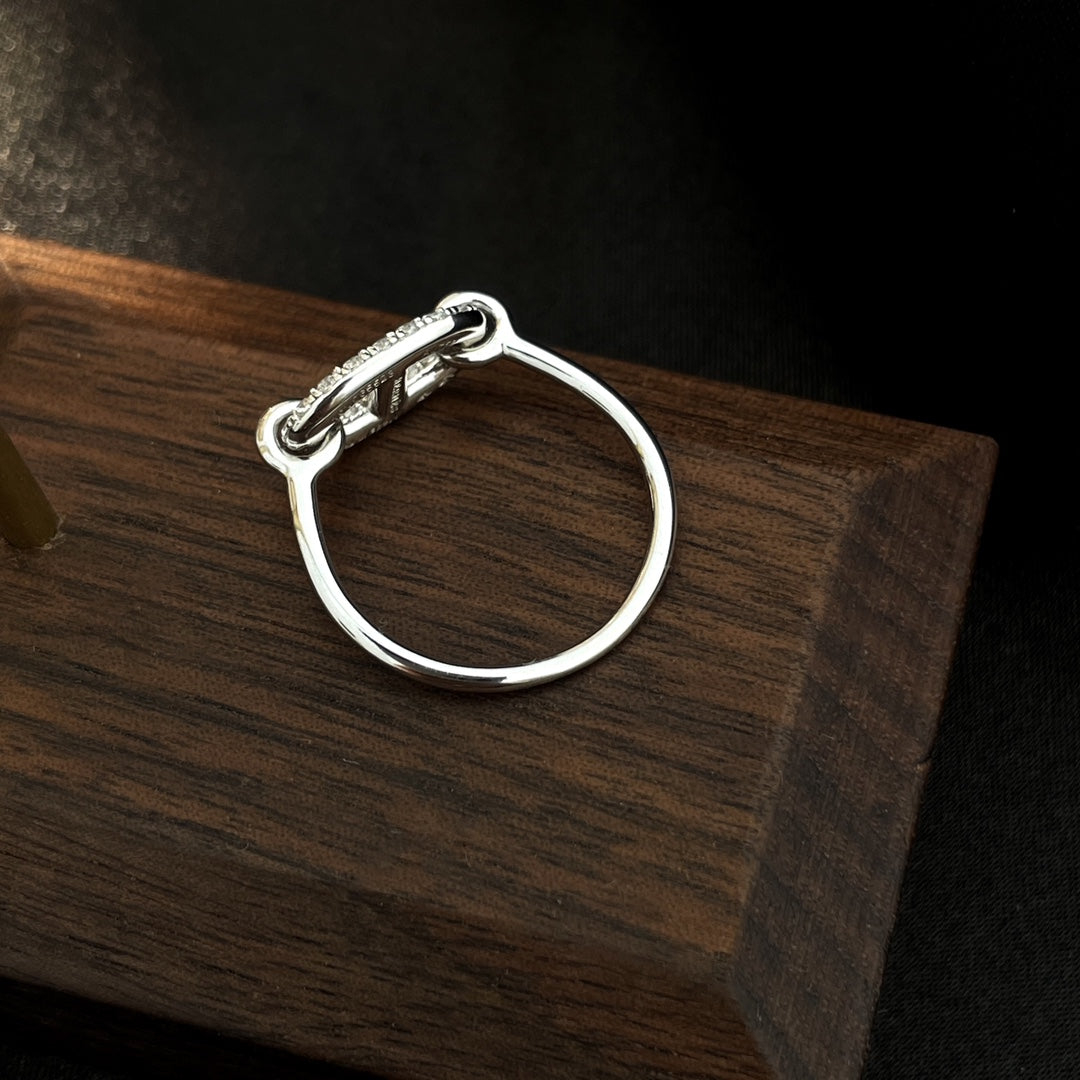 [Limara]RONDE SMALL SILVER DIAMOND RING
