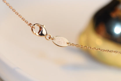 [Limara]JEUX MALACHITE 1 DIAMOND ROSE GOLD NECKLACE