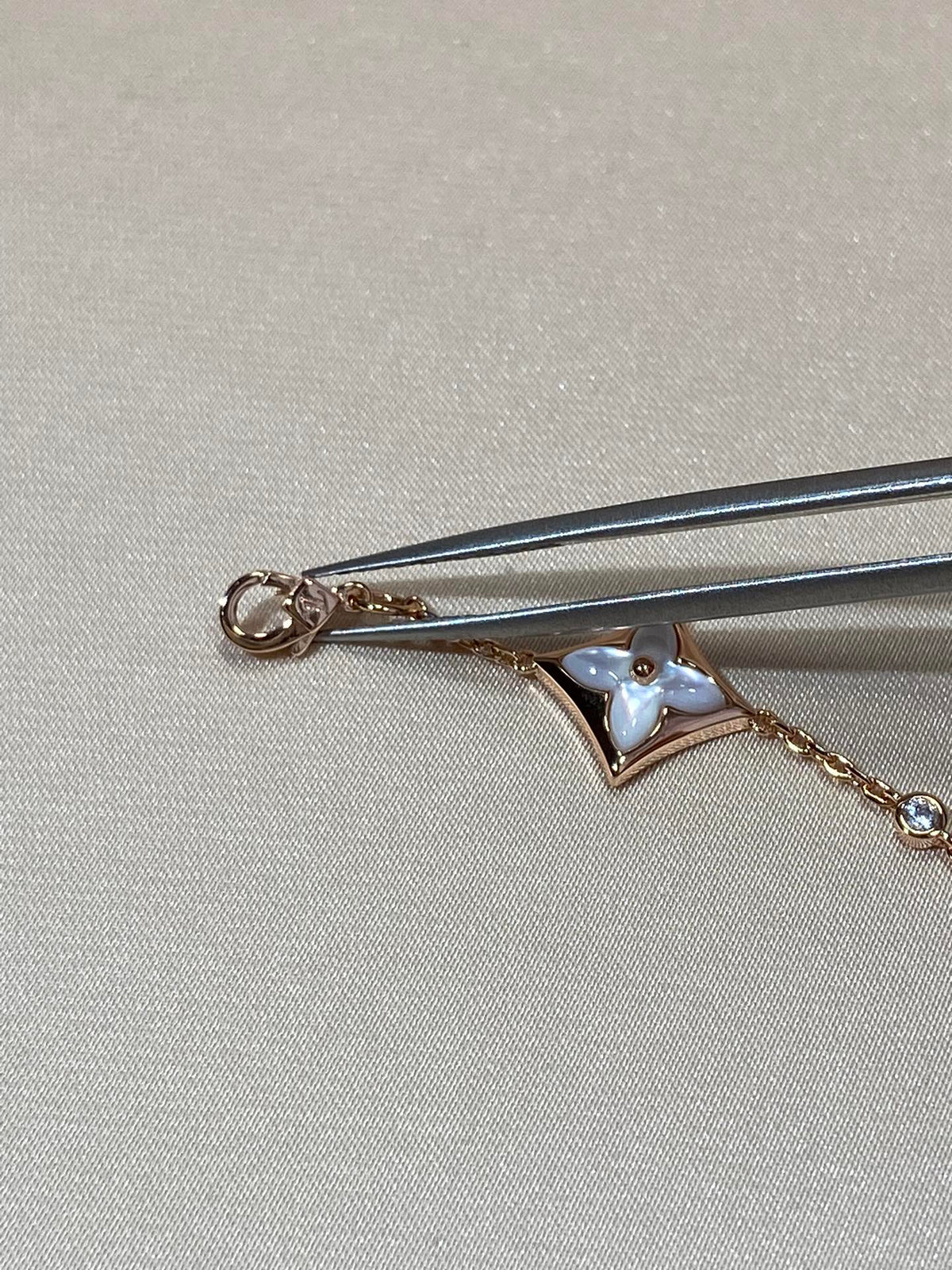 [Limara]STAR 4 MOTIF MOP DIAMOND ROSE GOLD BRACELET
