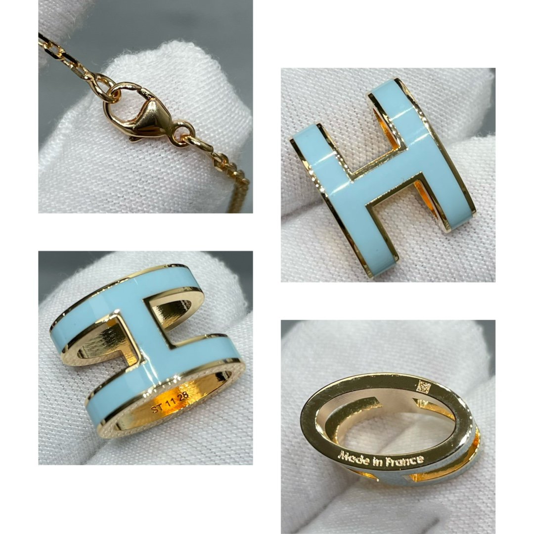 [Limara]POP H SKY BLUE NECKLACE