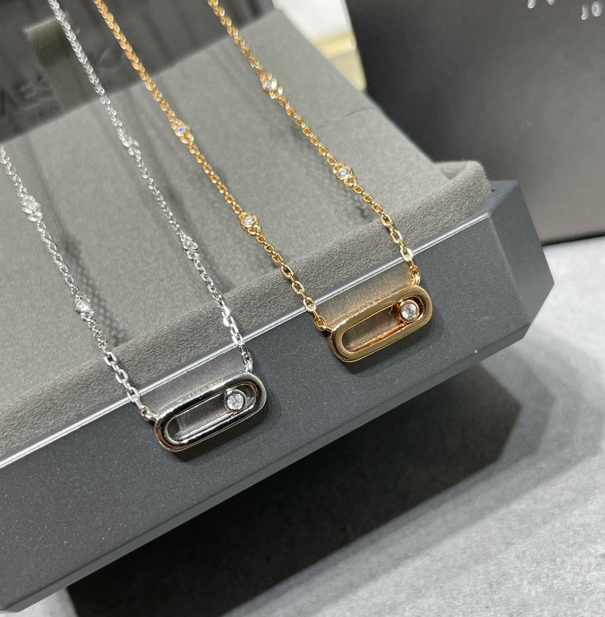 [Limara]MOVE UNO DIAMOND NECKLACE