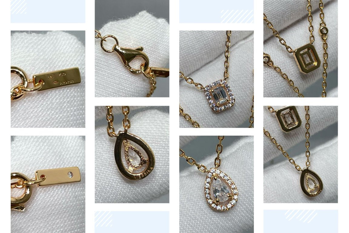 [Limara]MY TWIN 2 ROW DIAMOND NECKLACE