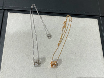 [Limara]LIENS EVIDENCE DIAMOND PAVED NECKLACE