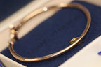 [Limara]IDYLLE ROSE GOLD OPEN BRACELET DIAMOND PAVED