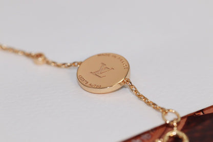[Limara]STAR AND SUN 4 MOTIF ROSE GOLD MALACHITE BRACELET