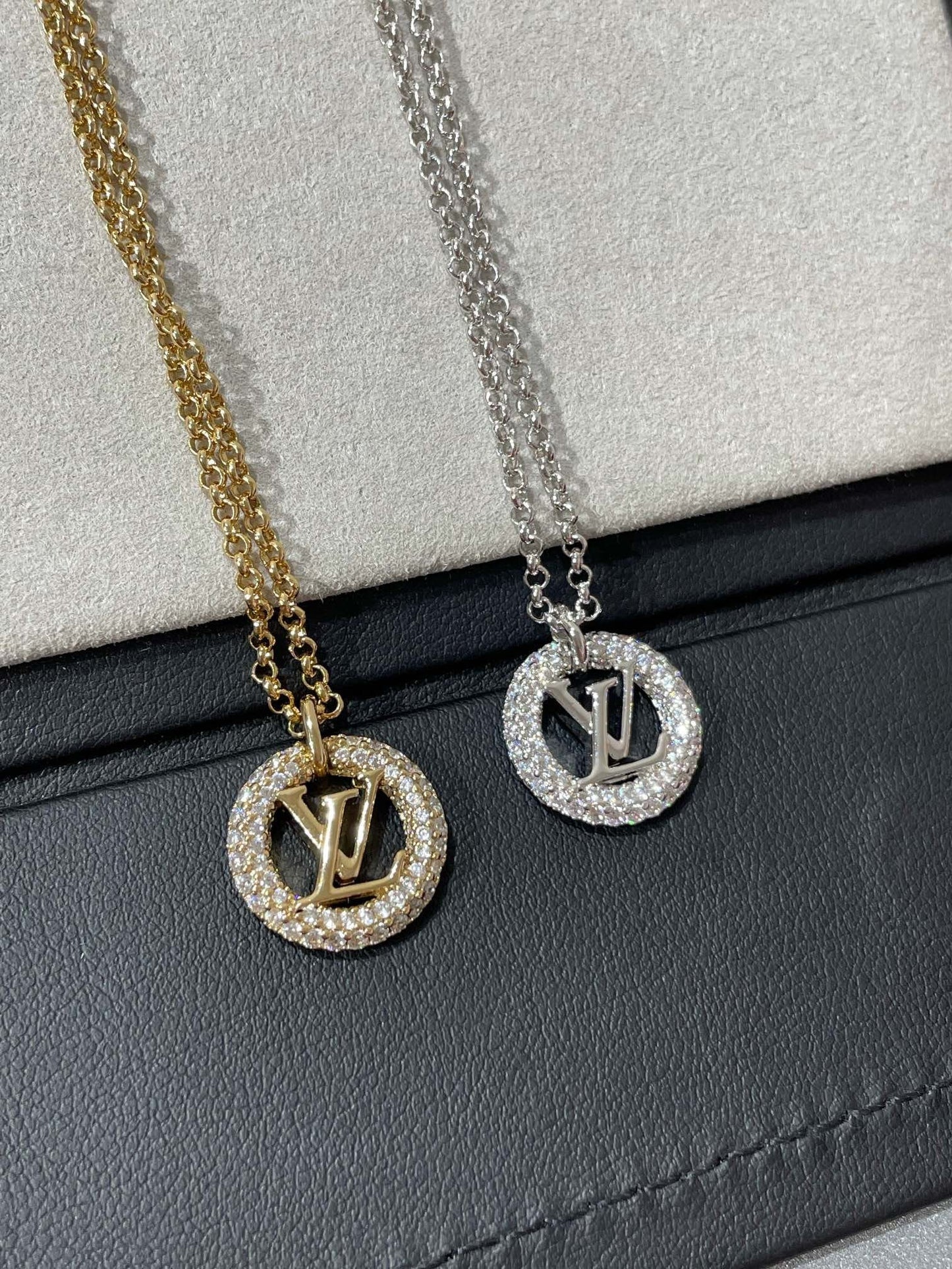 [Limara]BY NIGHT DIAMOND PAVED NECKLACE