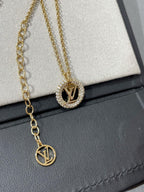 [Limara]BY NIGHT DIAMOND PAVED NECKLACE