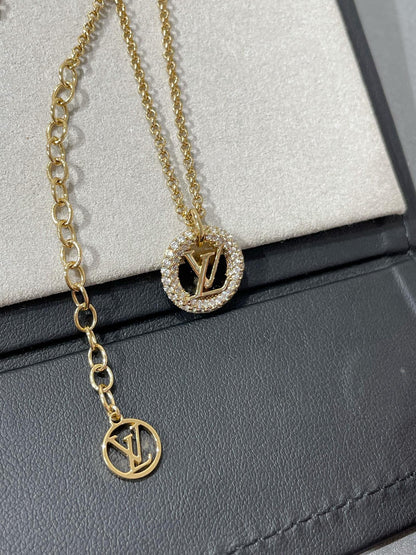 [Limara]BY NIGHT DIAMOND PAVED NECKLACE