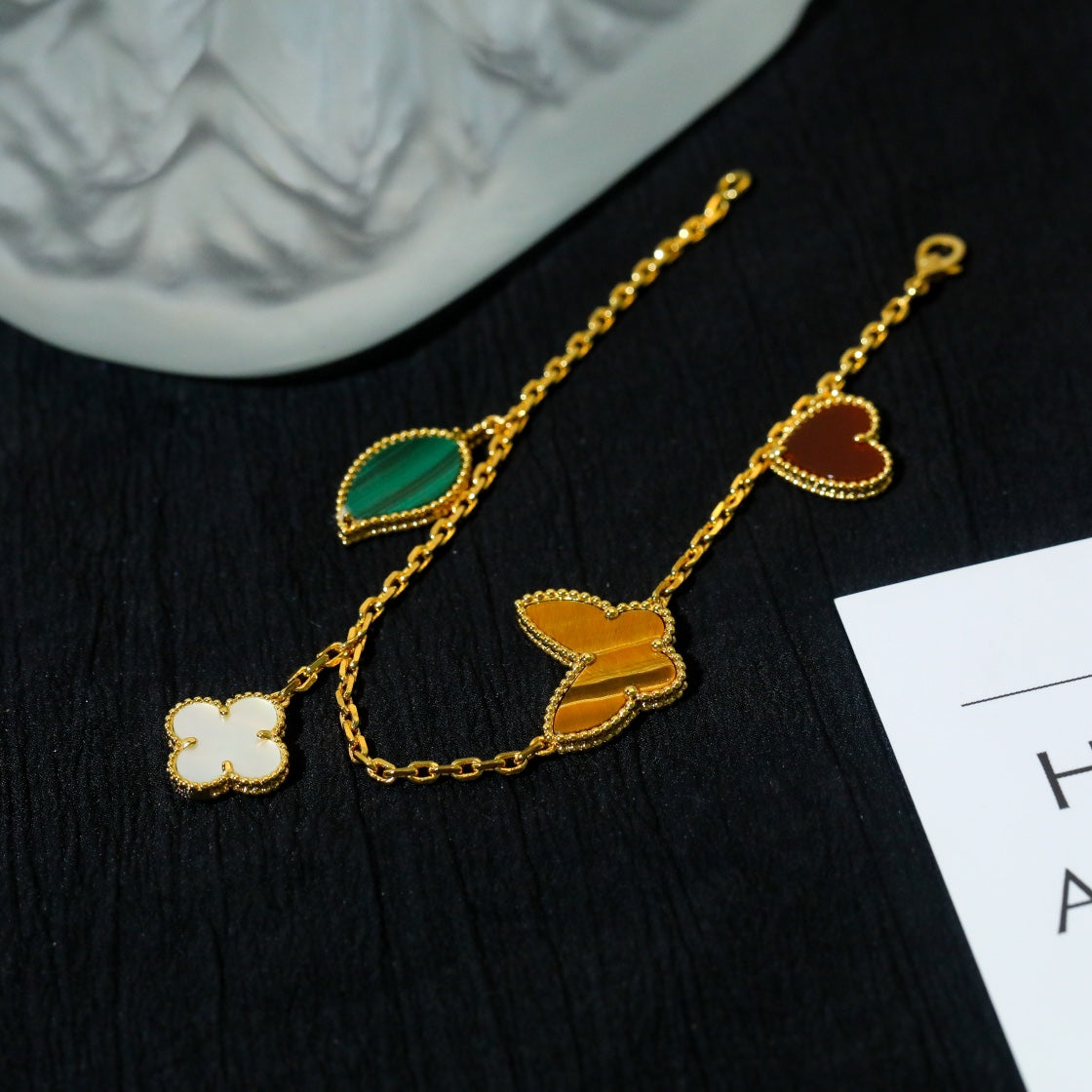 [Limara]LUCKY SPRING 5 MOTIF GOLD BRACELET