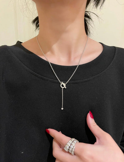 [Limara]FINESSE SILVER DIAMOND NECKLACE