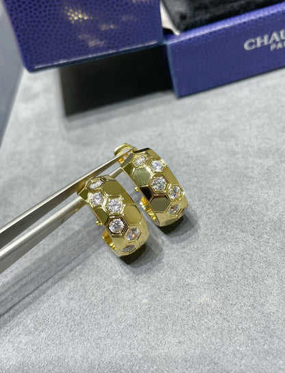 [Limara]BEE LOVE DIAMOND HOOP EARRINGS