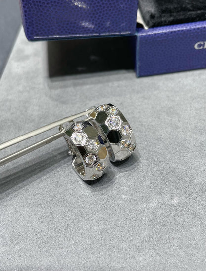 [Limara]BEE LOVE DIAMOND HOOP EARRINGS