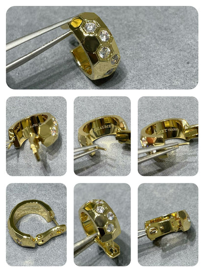 [Limara]BEE LOVE DIAMOND HOOP EARRINGS