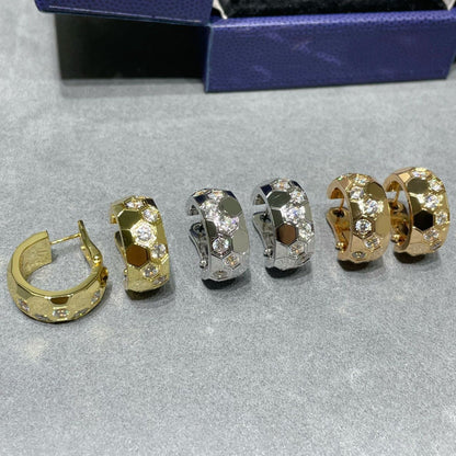 [Limara]BEE LOVE DIAMOND HOOP EARRINGS
