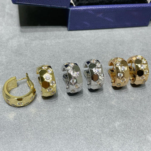 [Limara]BEE LOVE DIAMOND HOOP EARRINGS