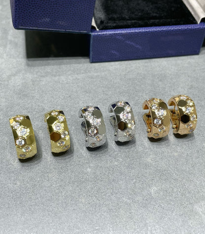 [Limara]BEE LOVE DIAMOND HOOP EARRINGS