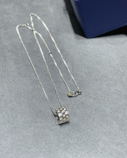 [Limara]BEE LOVE DIAMOND PAVED 3 ROW NECKLACE