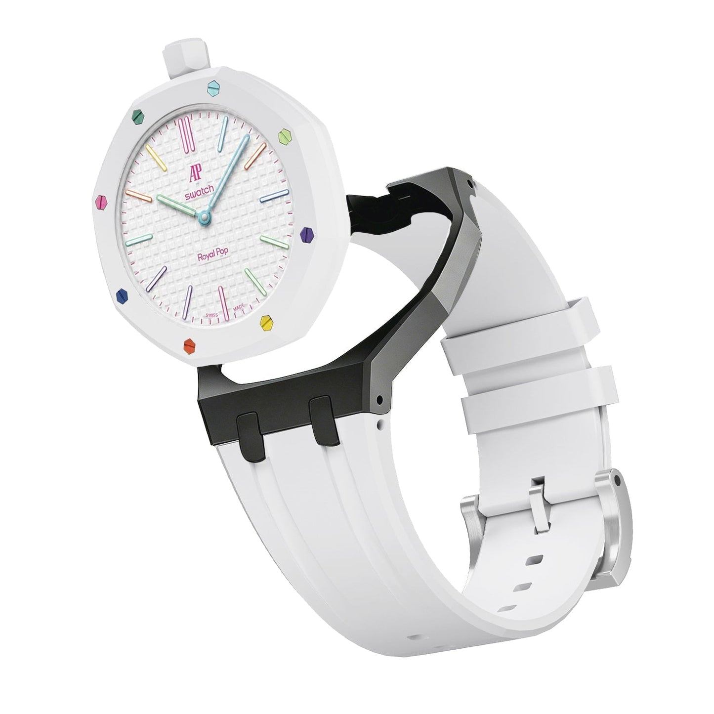 [Limara]Royal Oak Pop Exclusive Bioceramic Case & Silicone Strap Mix Color