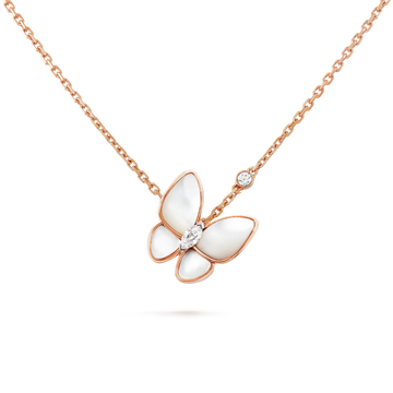 [Limara]BUTTERFLY MOP DIAMOND NECKLACE