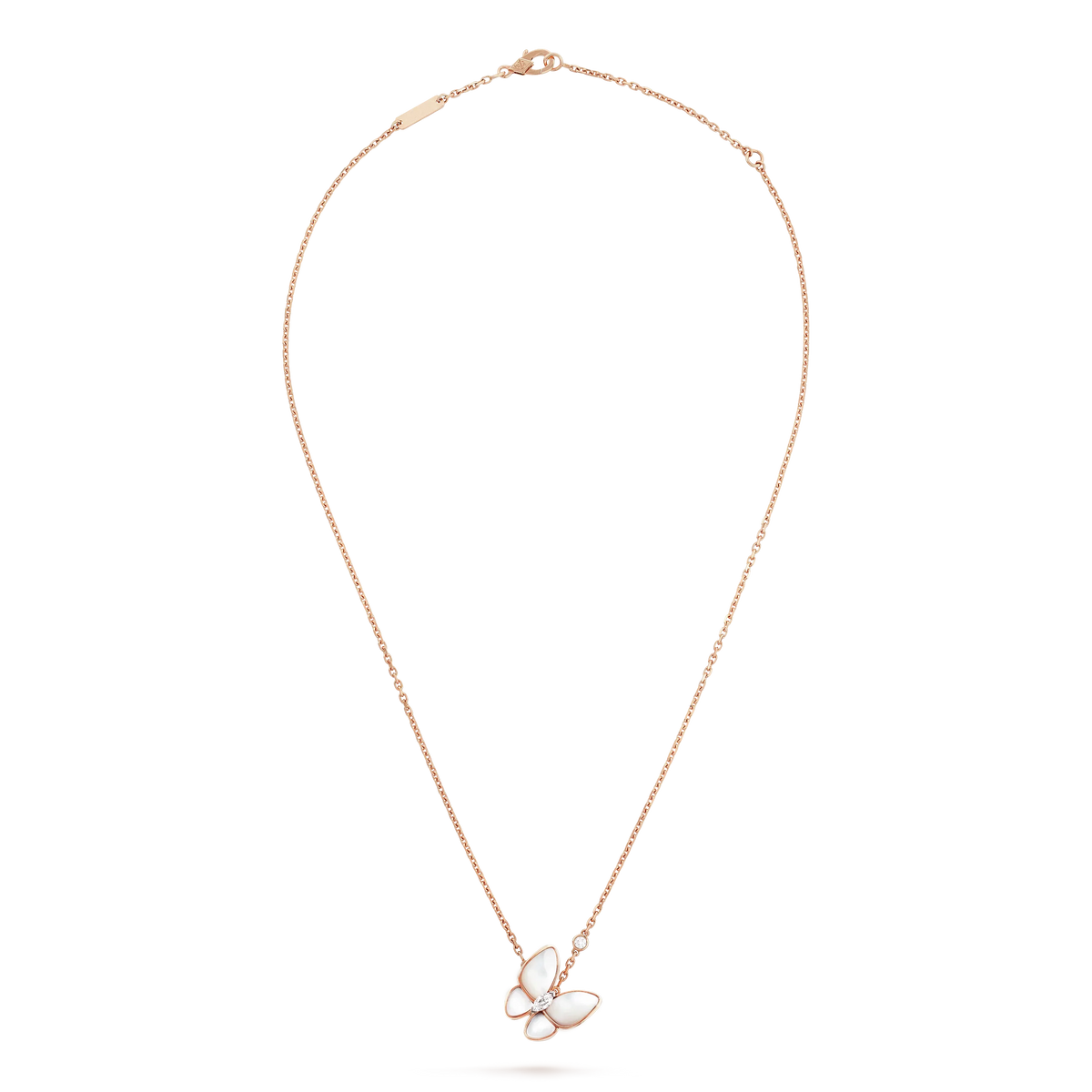 [Limara]BUTTERFLY MOP DIAMOND NECKLACE