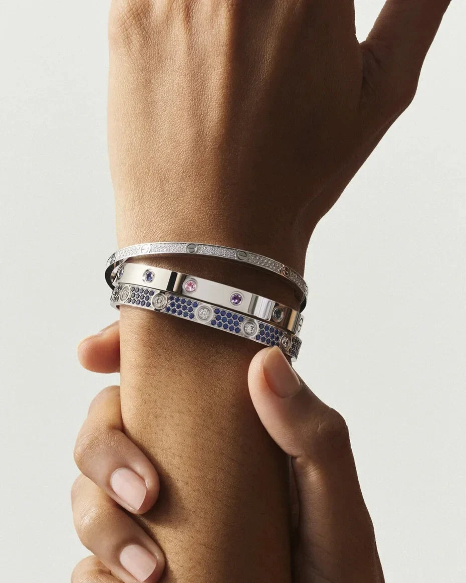 [Limara]CLASSIC 6.1MM LOVE BRACELET 10-DIAMOND FULL PAVÉ