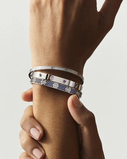 [Limara]CLASSIC 6.1MM LOVE BRACELET 10-DIAMOND FULL PAVÉ