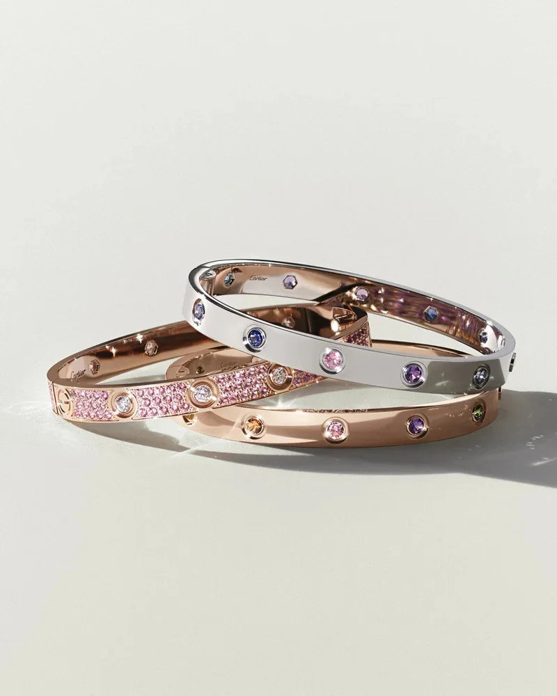 [Limara]CLASSIC 6.1MM LOVE BRACELET 10-DIAMOND FULL PAVÉ