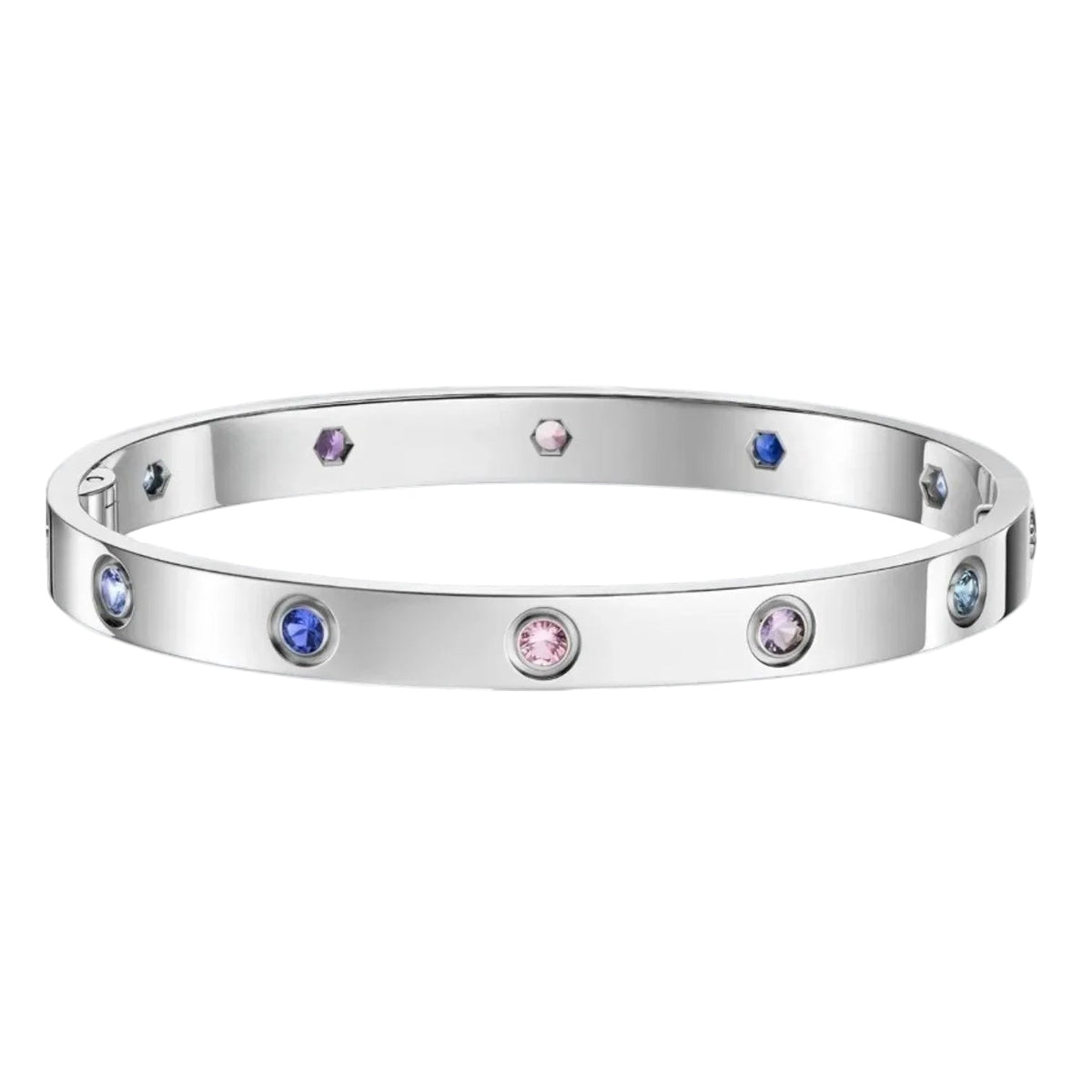 [Limara]CLASSIC 6.1MM LOVE BRACELET 10-DIAMOND MULTICOLOR