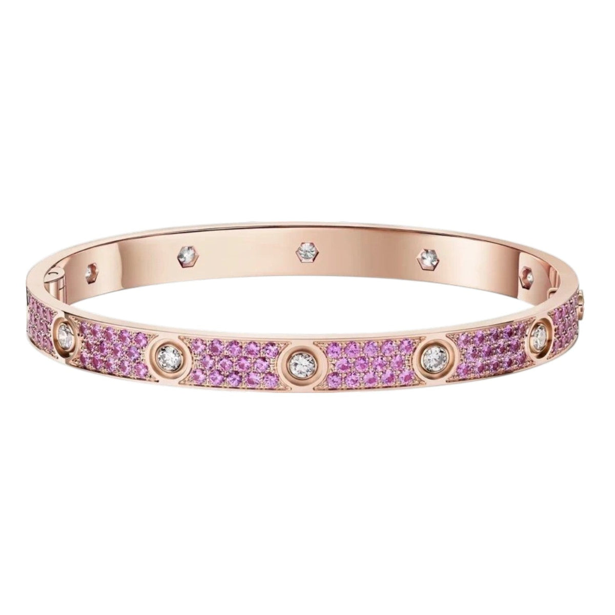 [Limara]CLASSIC 6.1MM LOVE BRACELET 10-DIAMOND FULL PAVÉ