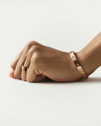 [Limara]CLASSIC 6.1MM LOVE BRACELET 10-DIAMOND FULL PAVÉ
