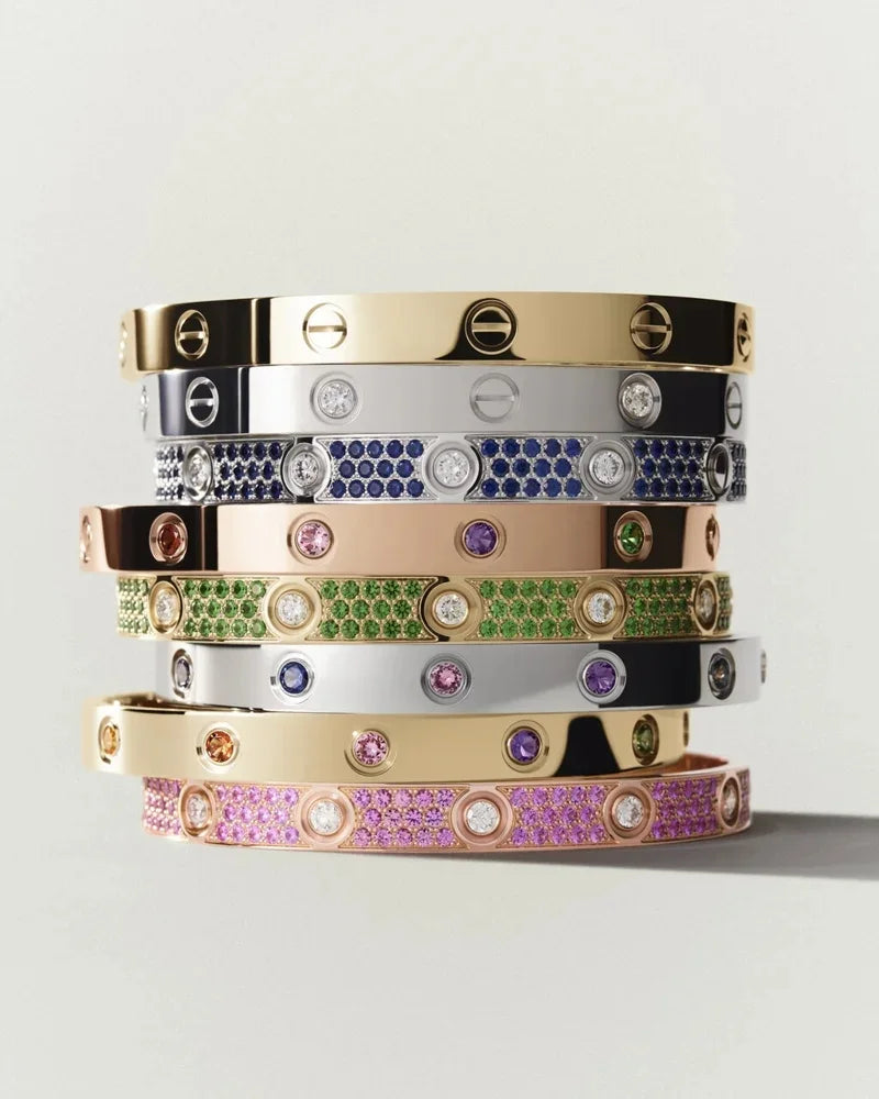 [Limara]CLASSIC 6.1MM LOVE BRACELET 10-DIAMOND FULL PAVÉ