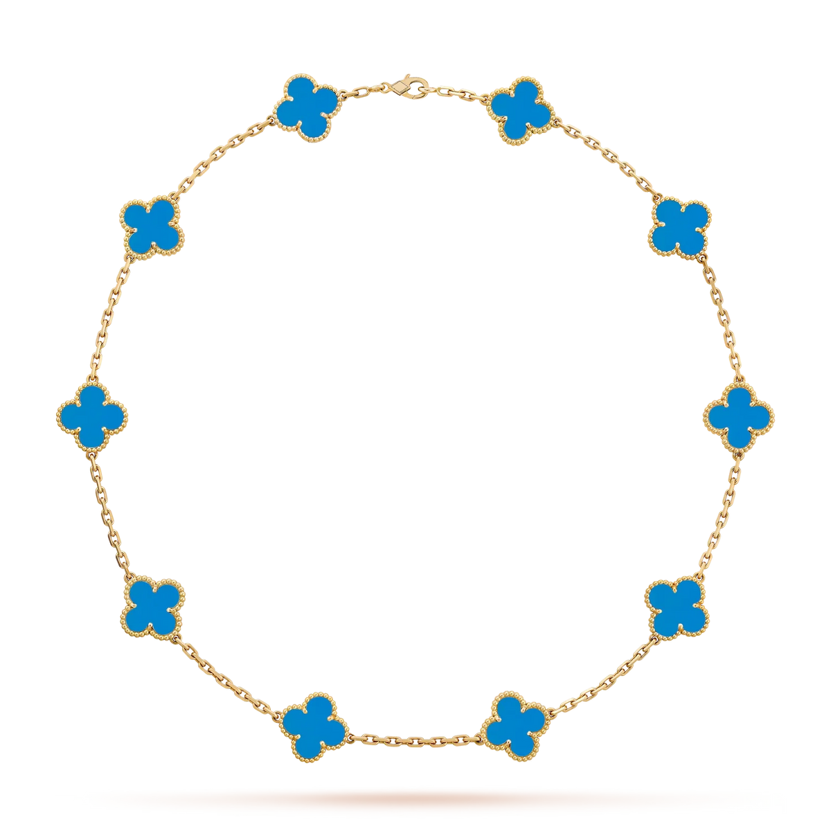 [Limara]CLASSIC LUCKY 10-MOTIF CLOVER NECKLACE GOLD COLLECTION