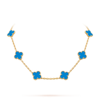 [Limara]CLASSIC LUCKY 10-MOTIF CLOVER NECKLACE GOLD COLLECTION