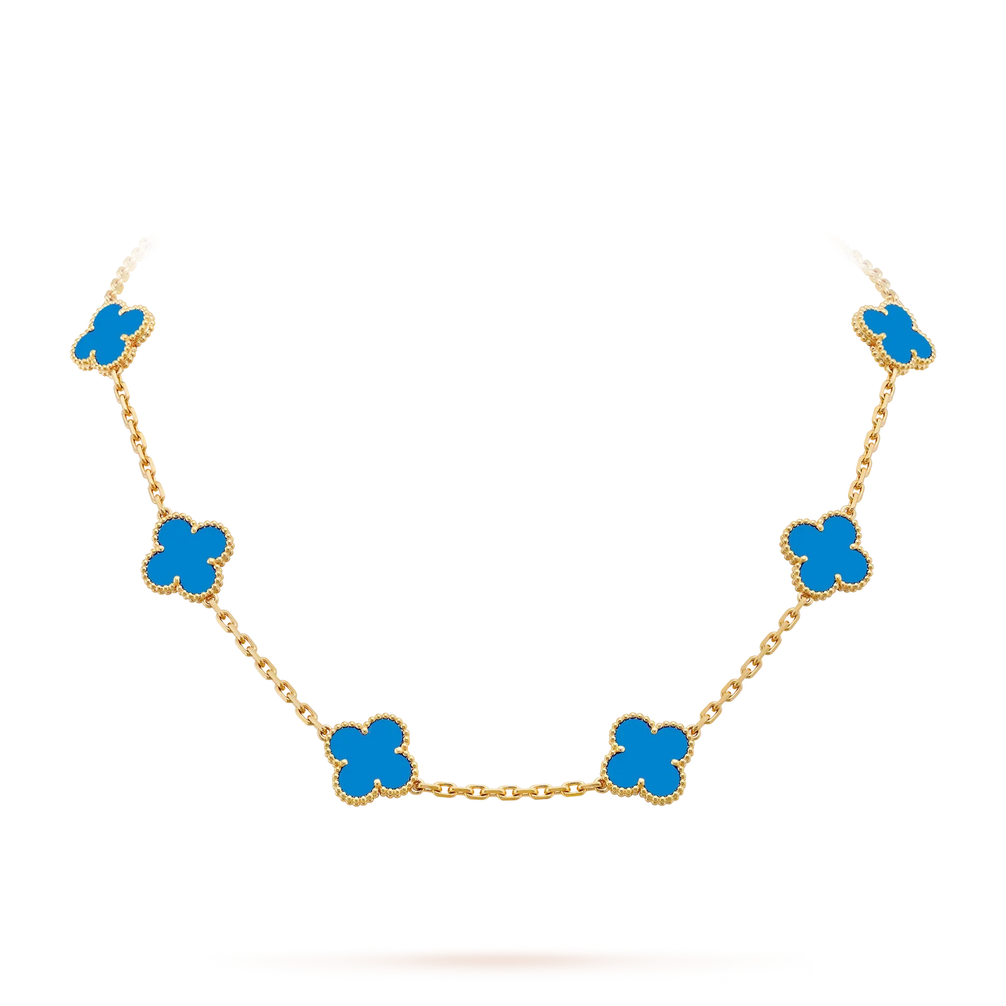 [Limara]CLASSIC LUCKY 10-MOTIF CLOVER NECKLACE GOLD COLLECTION