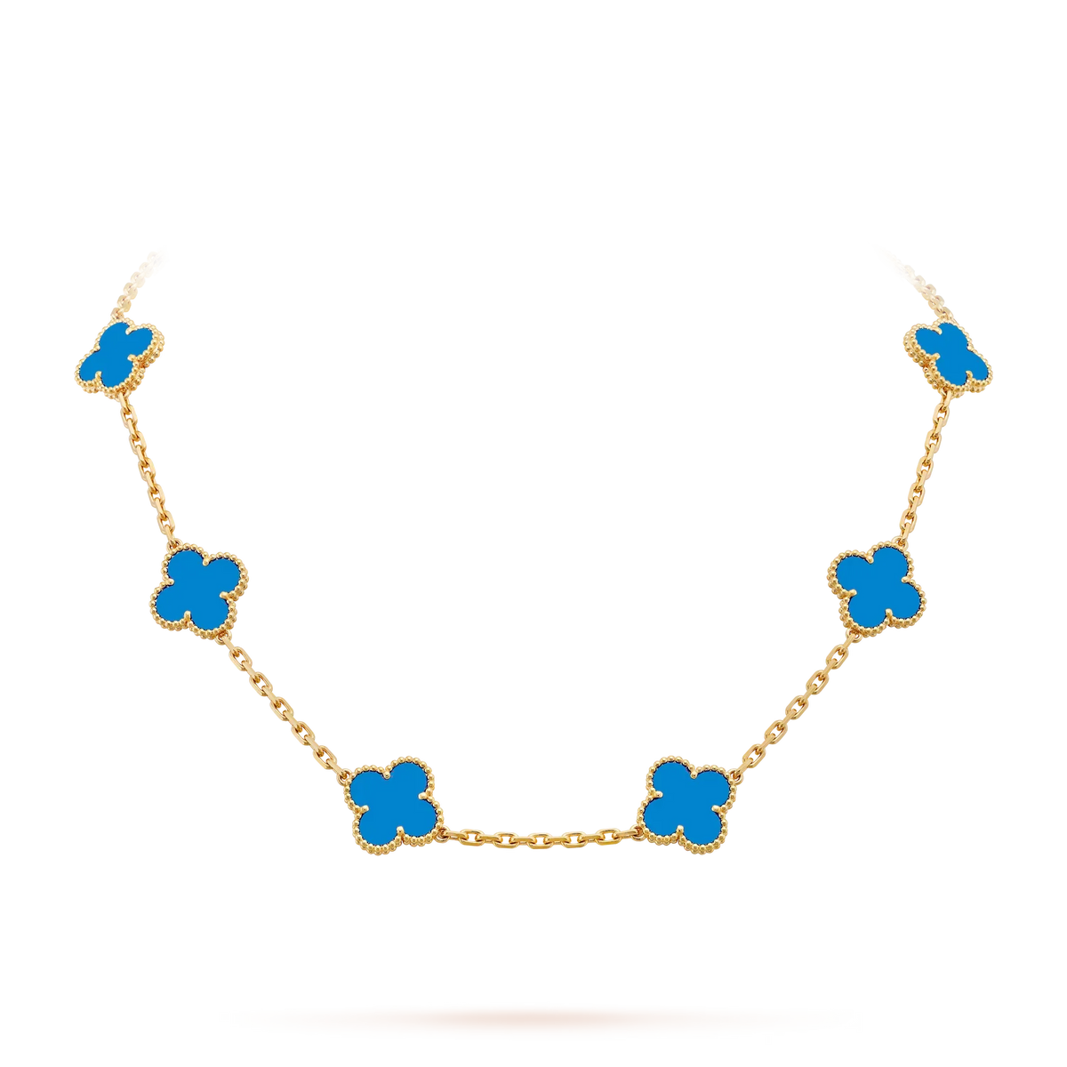 [Limara]CLASSIC LUCKY 10-MOTIF CLOVER NECKLACE GOLD COLLECTION