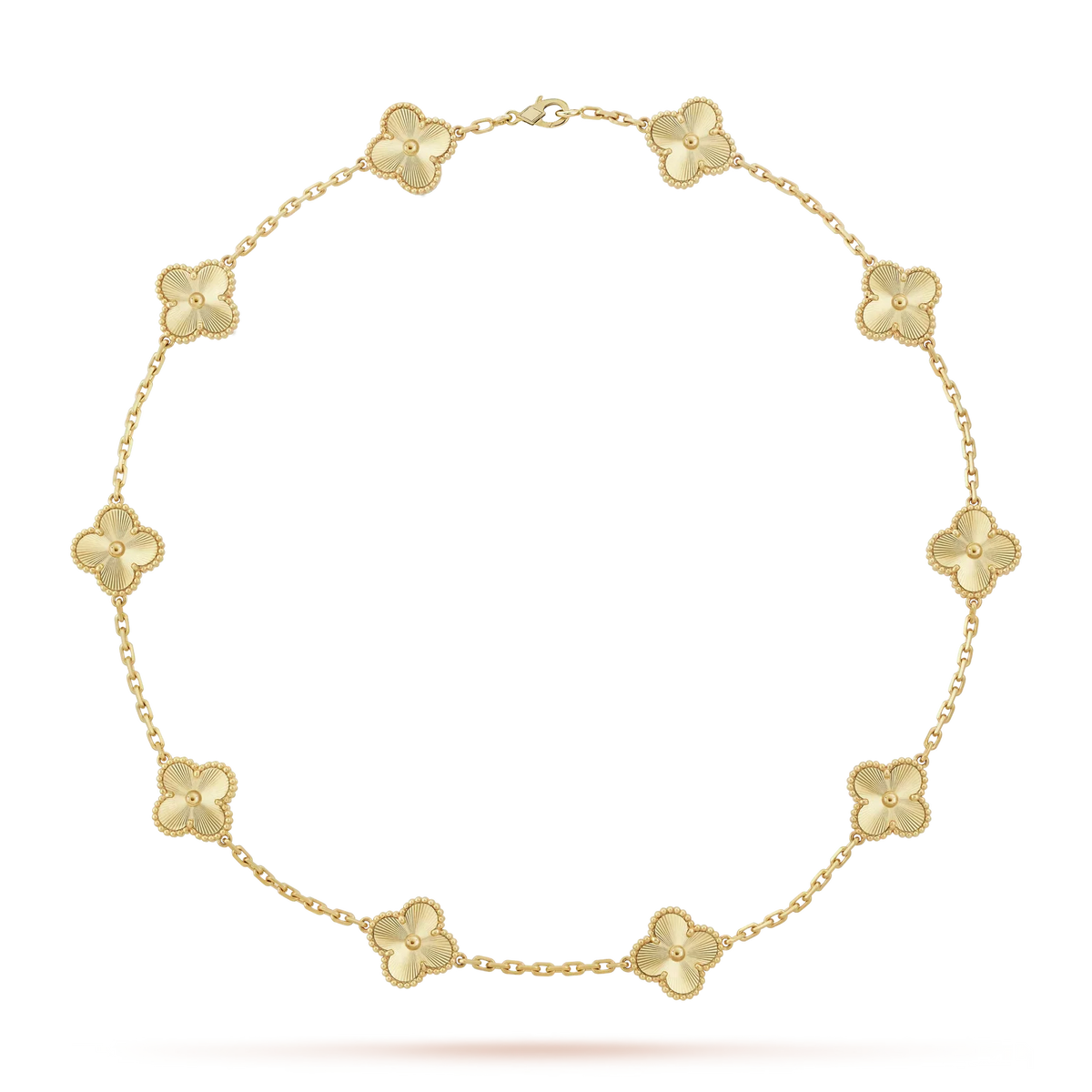 [Limara]CLASSIC LUCKY 10-MOTIF CLOVER NECKLACE GOLD COLLECTION