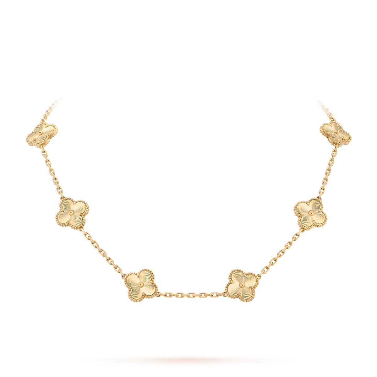 [Limara]CLASSIC LUCKY 10-MOTIF CLOVER NECKLACE GOLD COLLECTION