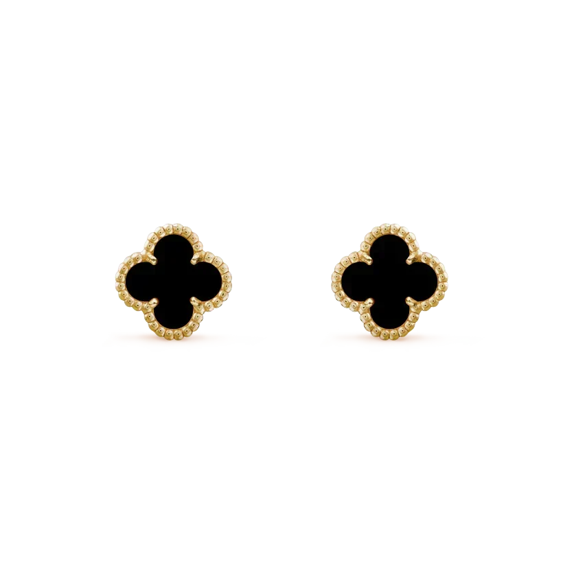 [Limara]CLOVER MINI 9.5MM BLACK MOP EARRINGS